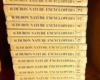 "Audubon Nature Encyclopedia" 12 volumes, copyright 1964-1965.