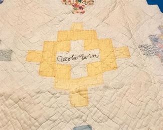 Old hand made church quilt