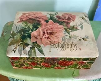 Beautiful old photograph box