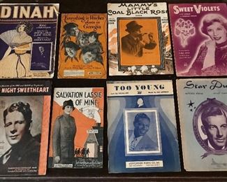 Collection of old sheet music