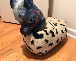 Old stuffed riding toy