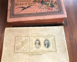 Old candy boxes