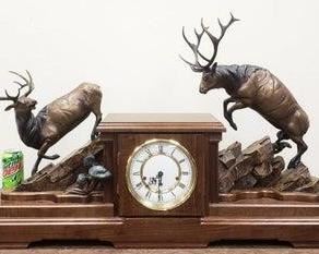 Large bronze sculpture clock - one of a kind