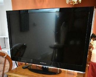 FLATSCREEN TV, TV STAND