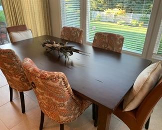 Pier1 Imports 84" Tobacco Brown Parsons Collection Dining Table!