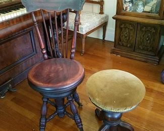 Piano chair and stool
