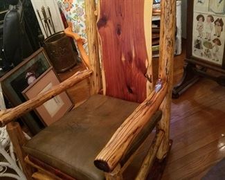 Hand carved chair