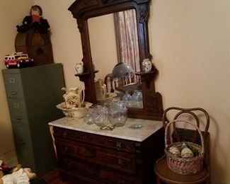 One of several victorian chests dressers