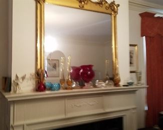 Gorgeous large antique mirror