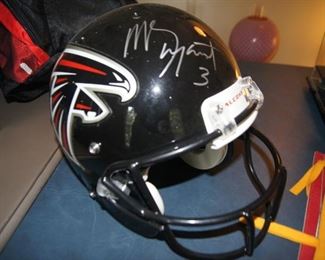 signed falcons helmet, Matt Bryant
