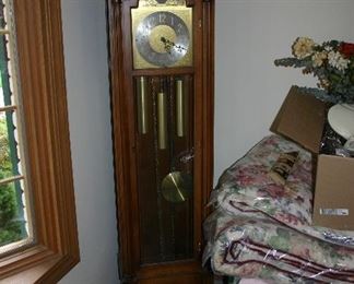 Colonial Grandfather Clock. Works & Sounds Great