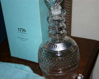 Tiffany & Co. Decanter 1776 by Seagram Tiffany Blue Box & Bag