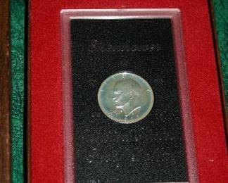 1972-S Eisenhower Dollar Proof in mint box with cardboard sleve