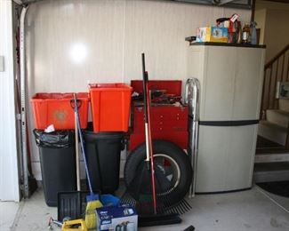 Tool Box in Garage  Loaded with Tools 