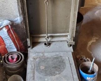 Antique Military Scale Portable Fold Out Wood Box with Handles 1900 Era