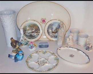 China Items including a 17" Lenox Roselyn Pattern Platter.