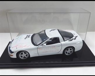 Model of a 1997 Corvette Signed by all of the GM Designers who Worked on the Car!