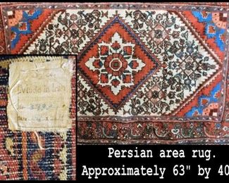 Persian Area Rug. 