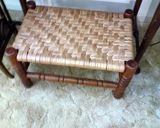 Wicker foot stool