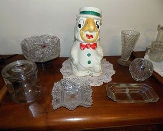 Lots of crystal and vintage glass