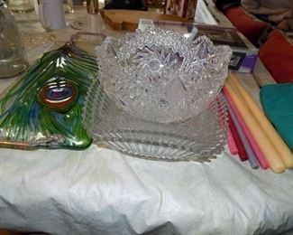 Lots of crystal and vintage glass