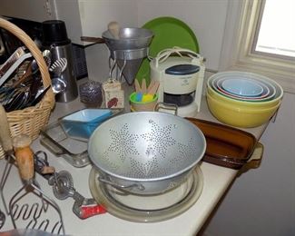 Lots of kitchen items, some collectibles