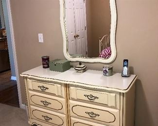Mirror and dresser 