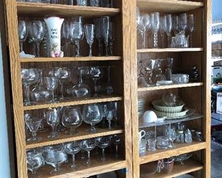 Crystal and wine glasses