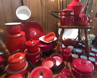 Red Graniteware collection