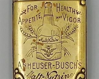 Anheuser-Busch Malt-Nutrine Match Safe