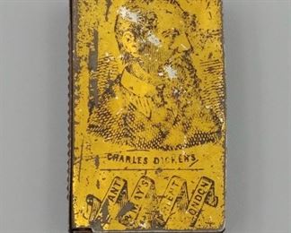 Charles Dickens Tin Match Safe