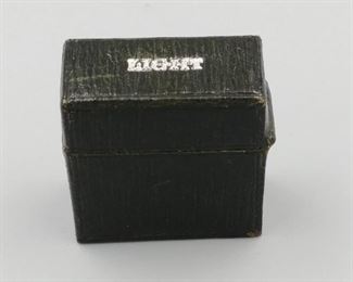 Leather Covered Box Match Safe