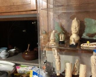 Carvings .. jade .. bone ... coral ...