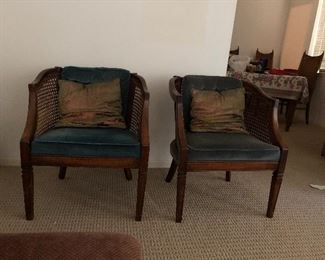 Two fabulous barrel chairs