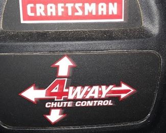 Craftsman Snowblower 4-Way Chute Control - 26” Clearing Width - Electric Start 