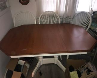 Table with Chairs and tabletop pads
