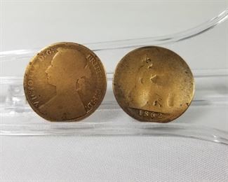 Two Antique British Coins 1862, 1879 https://ctbids.com/#!/description/share/252893
