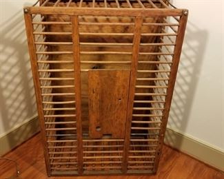 Old Wooden Chicken Carrier Crate https://ctbids.com/#!/description/share/252800