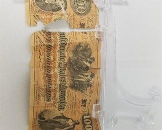 $100 Confederate States America Bill Vintage Facsimile https://ctbids.com/#!/description/share/252885
