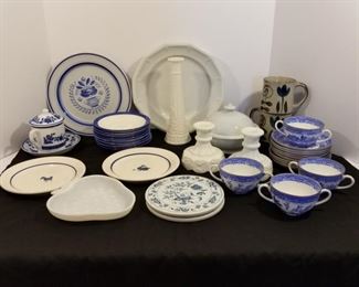 Blue and White Porcelain, Pottery, & Ironstone China https://ctbids.com/#!/description/share/252774