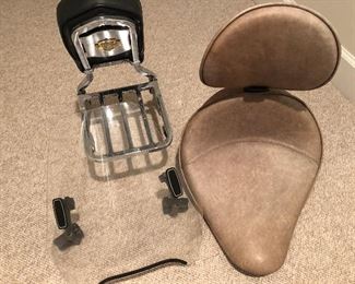 custom Corbin motorcycle seat and Harley accesories