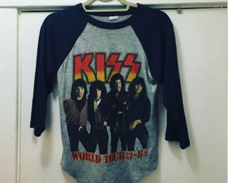 Kiss world tour tee 1983-84