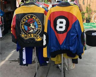 North Beach Leather 8 ball jacket, Jeff Hamilton vintage mickey mouse leather jacket