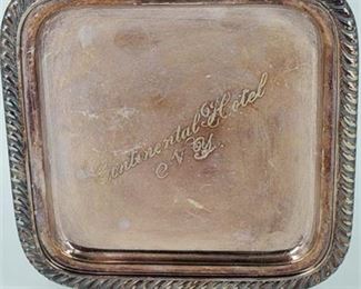 Lot 034
Gorham Electroplate Continental Hotel NY Mini Tray