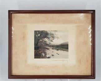 Lot 041
Wallace Nutting Signed Hand Tinted Photo, Framed
