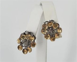 Lot 135
Sterling Clip Earrings from Norway