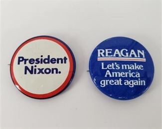 Lot 161
Lot (2) Vintage Republican Candidate Pinbacks