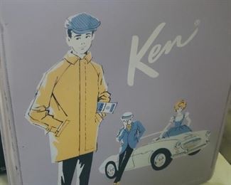 Ken case, includes ken and clothes 
