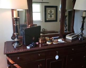 Basset bedroom dresser with mirror 
