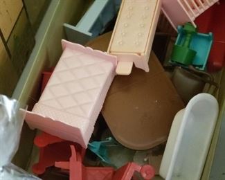 1950's plastic furniture, sold as box lot